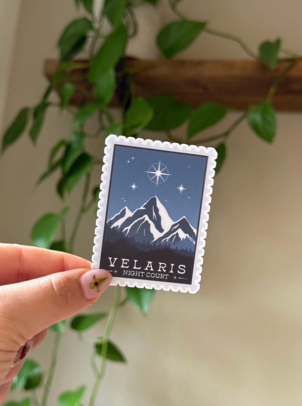 Velaris ACOTAR Blue Stamp Sticker