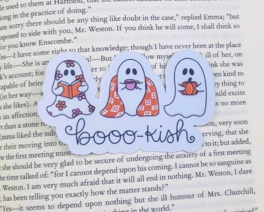Booo-kish Ghost Bookish Sticker