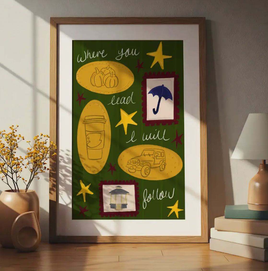Gilmore Girls 'Where You Lead' Art Print A4