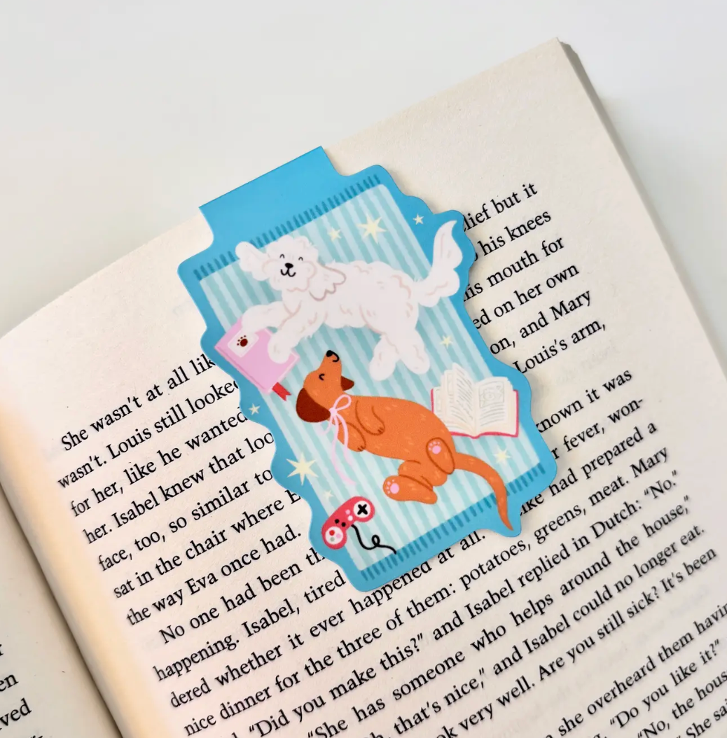 Cosy Dogs Magnetic Bookmark