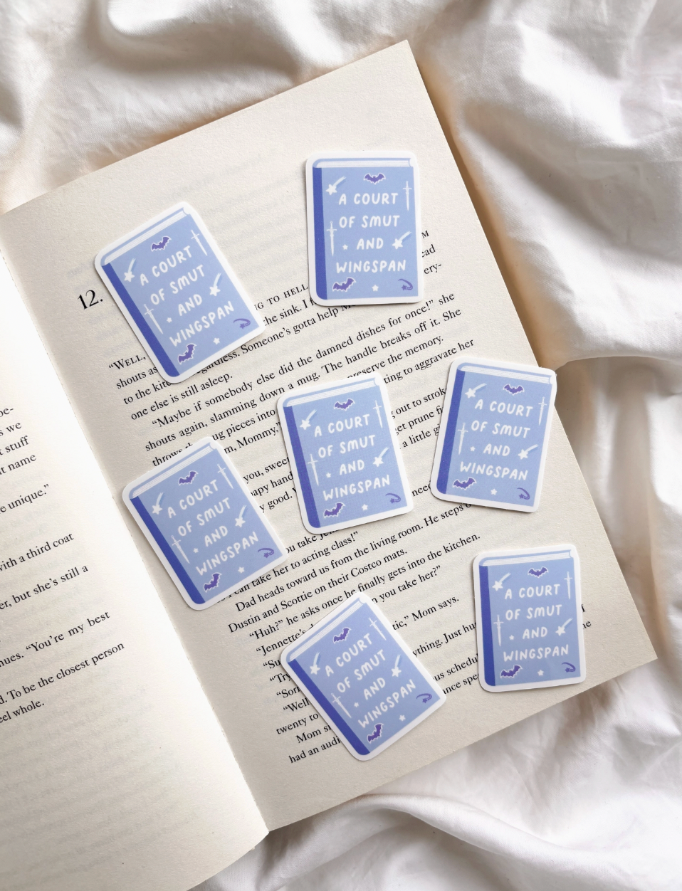 'A Court of Smut and Wingspan' ACOTAR Bookish Sticker