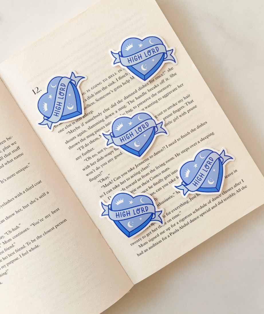 'High Lord' ACOTAR Heart Bookish Sticker