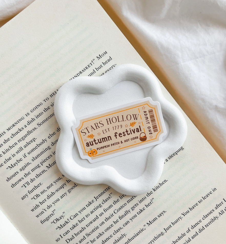 Stars Hollow Autumn Festival Ticket Gilmore Girls Sticker