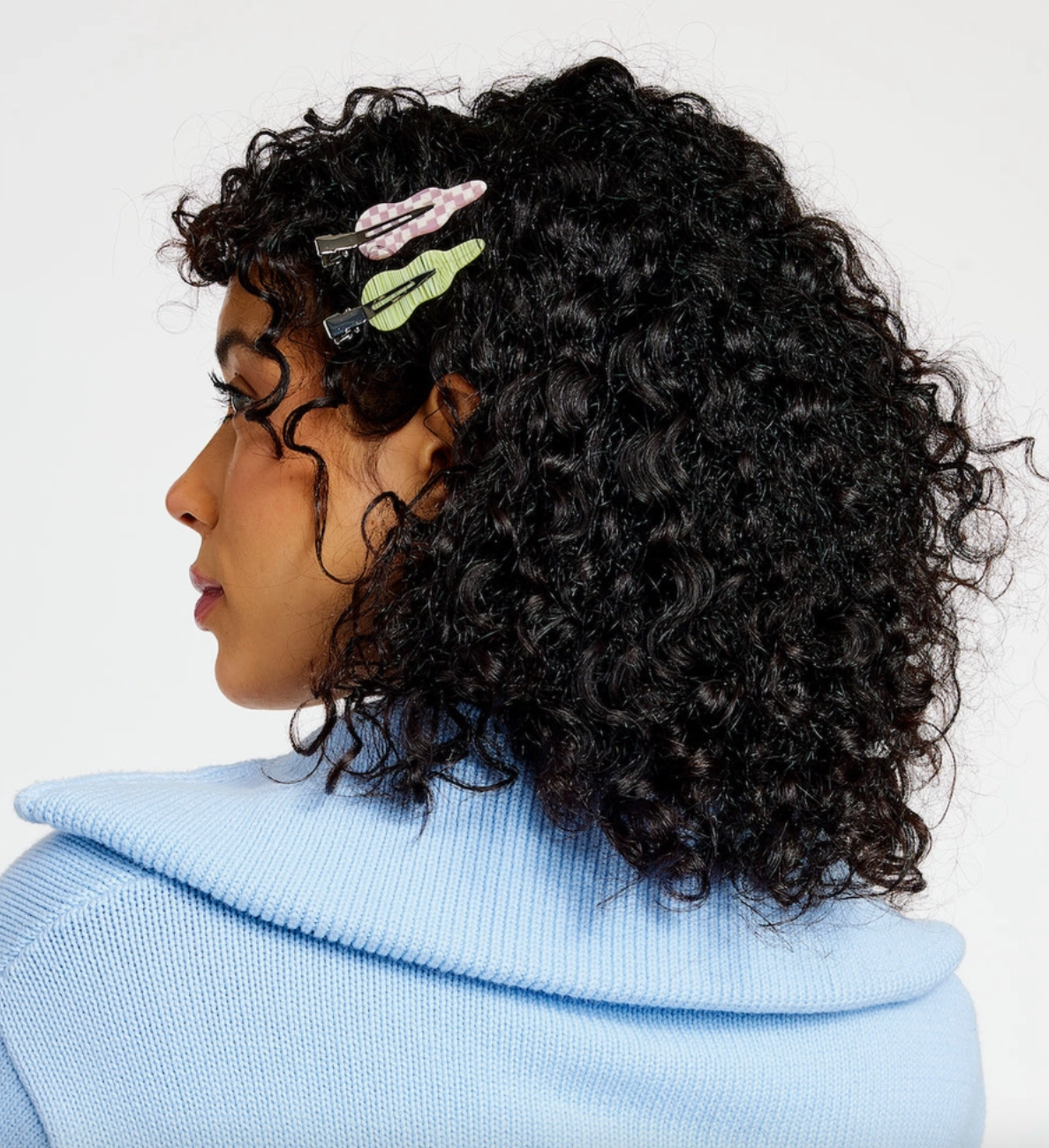 CHUNKS Setting Hair Clip Set in Shortcake & Grass