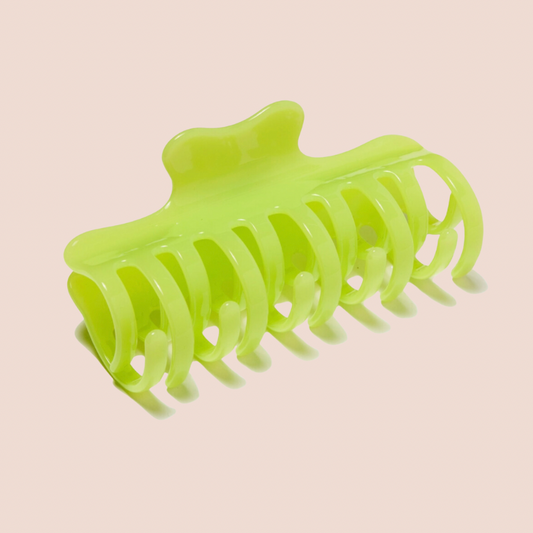 CHUNKS JoJo Large Hair Claw in Honeydew