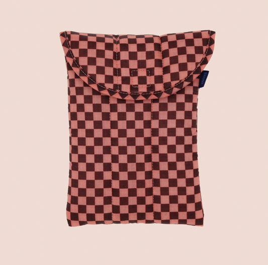 BAGGU Checkered Puffy Tablet Sleeve
