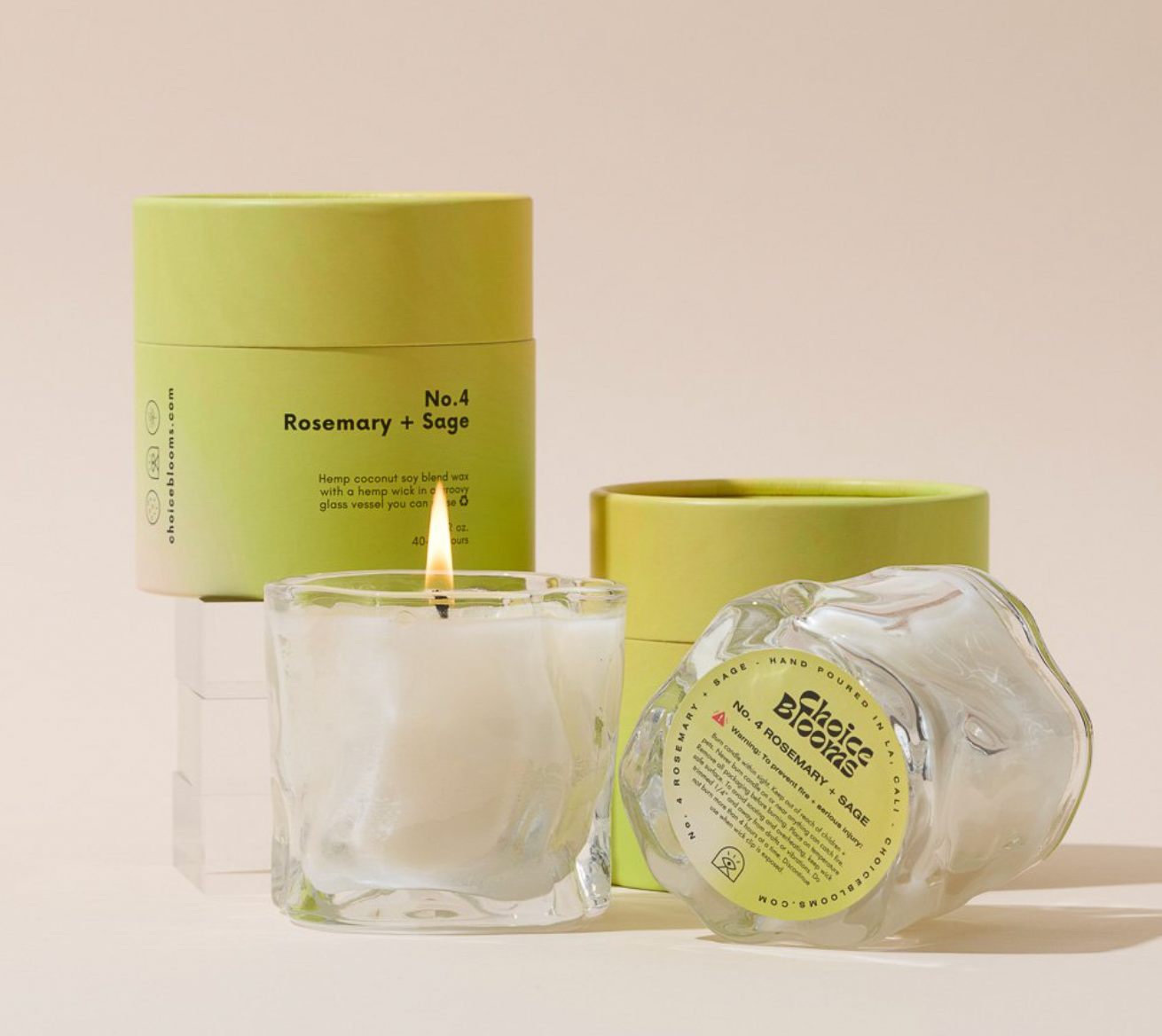 No. 4 Rosemary + Sage Candle by Choice Blooms