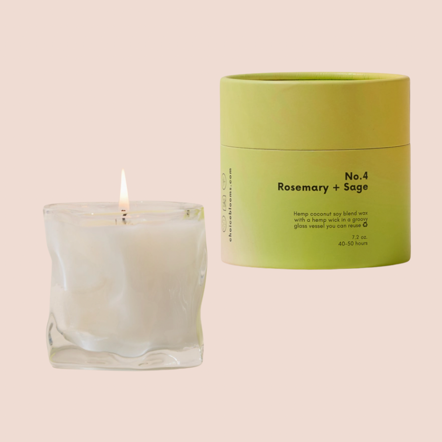 No. 4 Rosemary + Sage Candle by Choice Blooms