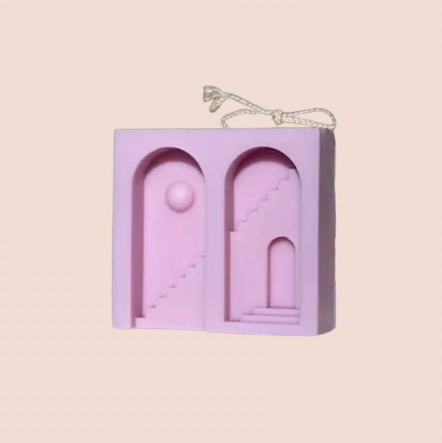 Twilight Candle in Pink & Lilac