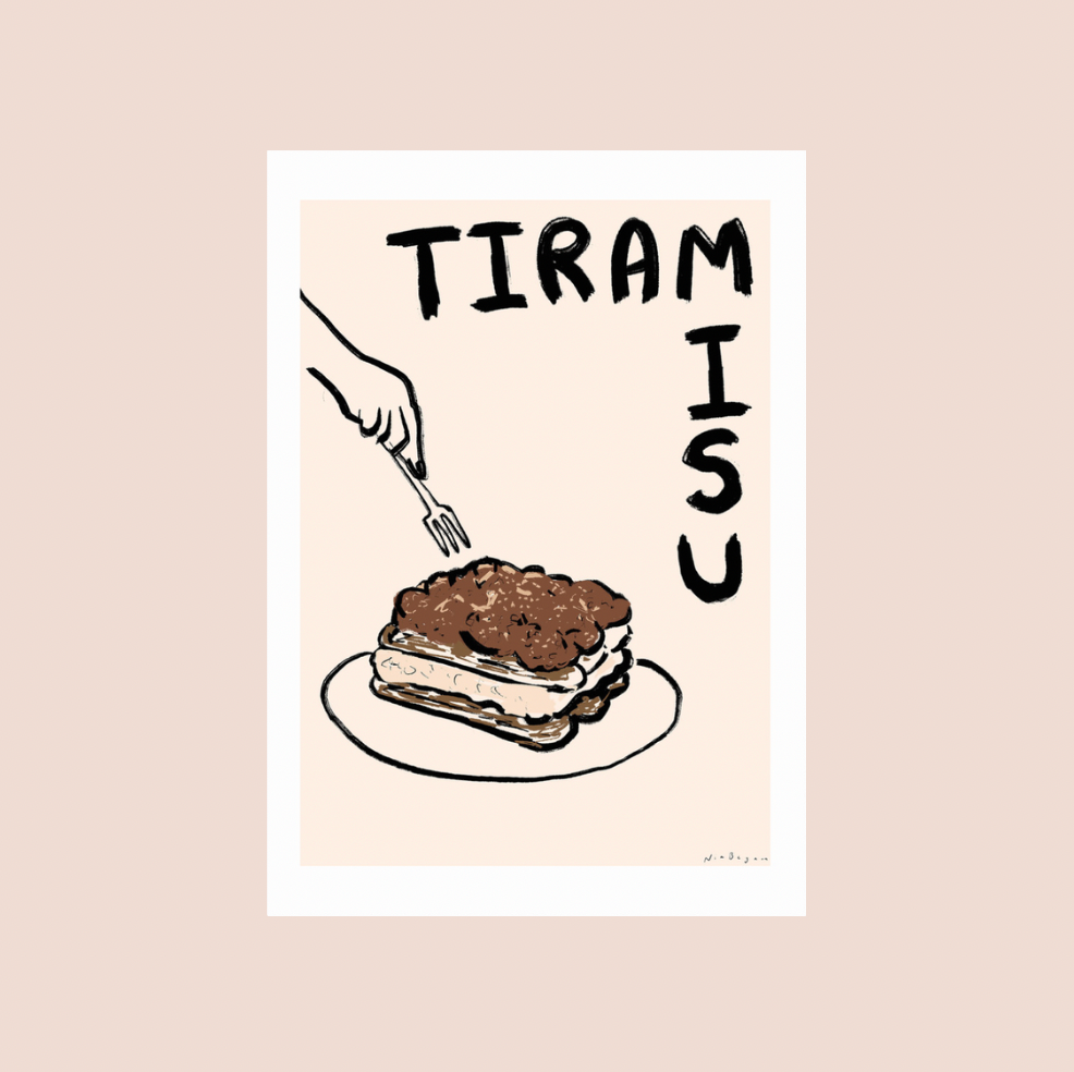 Tiramisu A4 Print