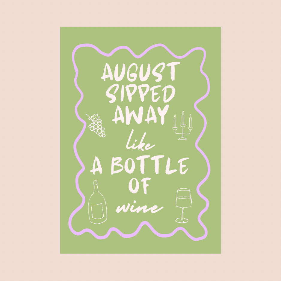 Taylor Swift August A4 Print