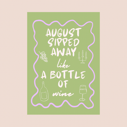 Taylor Swift August A4 Print