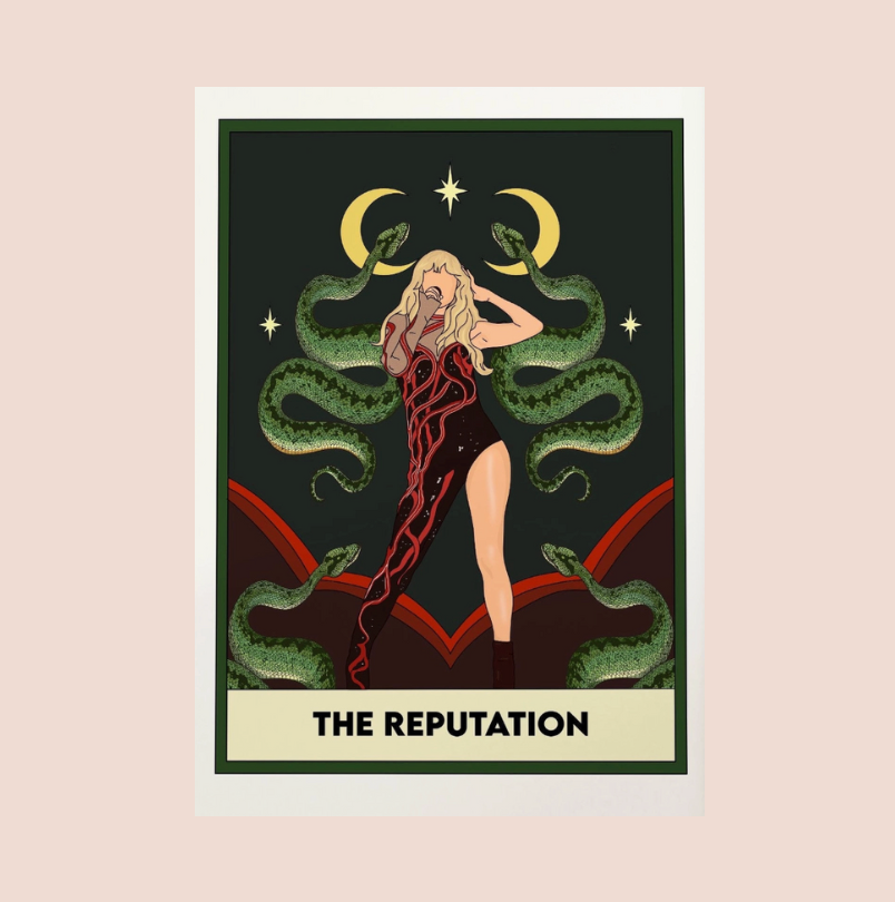 Taylor Swift Reputation Tarot A4 Print
