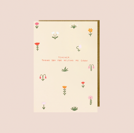 Thank You Teacher Card