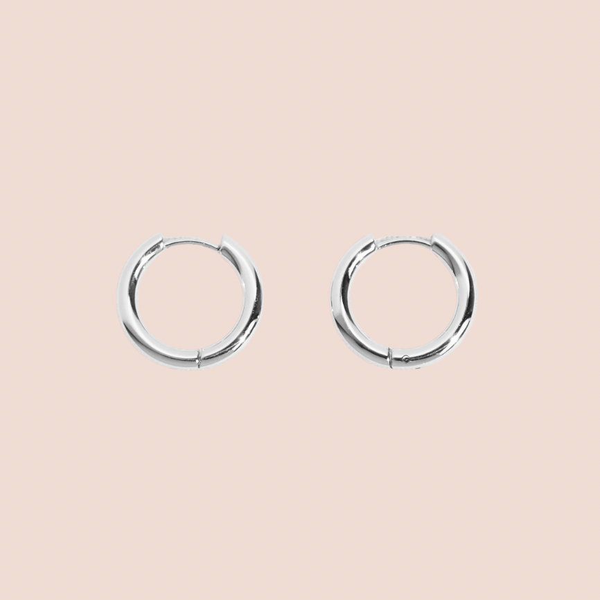 Madrid Silver Mini Huggie Hoops