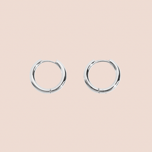 Madrid Silver Mini Huggie Hoops