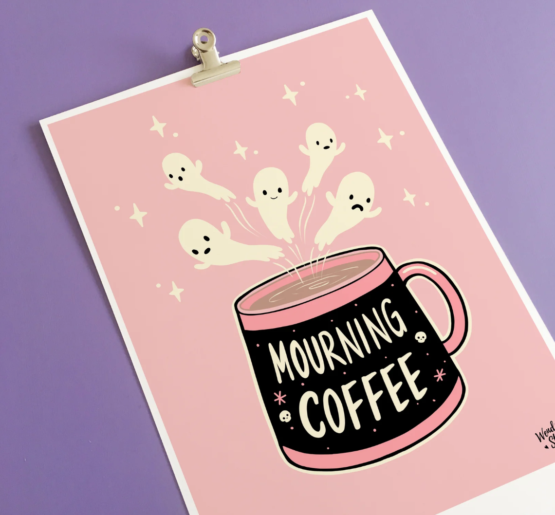 Mourning Coffee A4 print