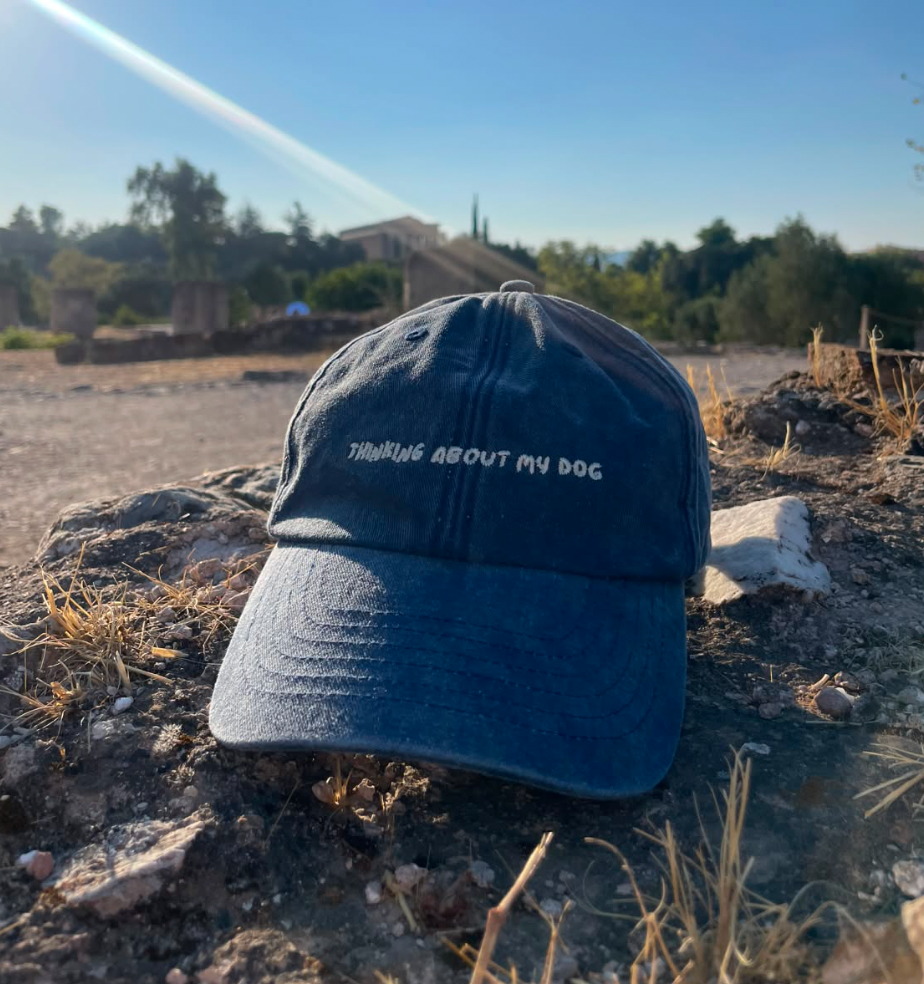 'Thinking About My Dog' 5 Panel Cotton Cap