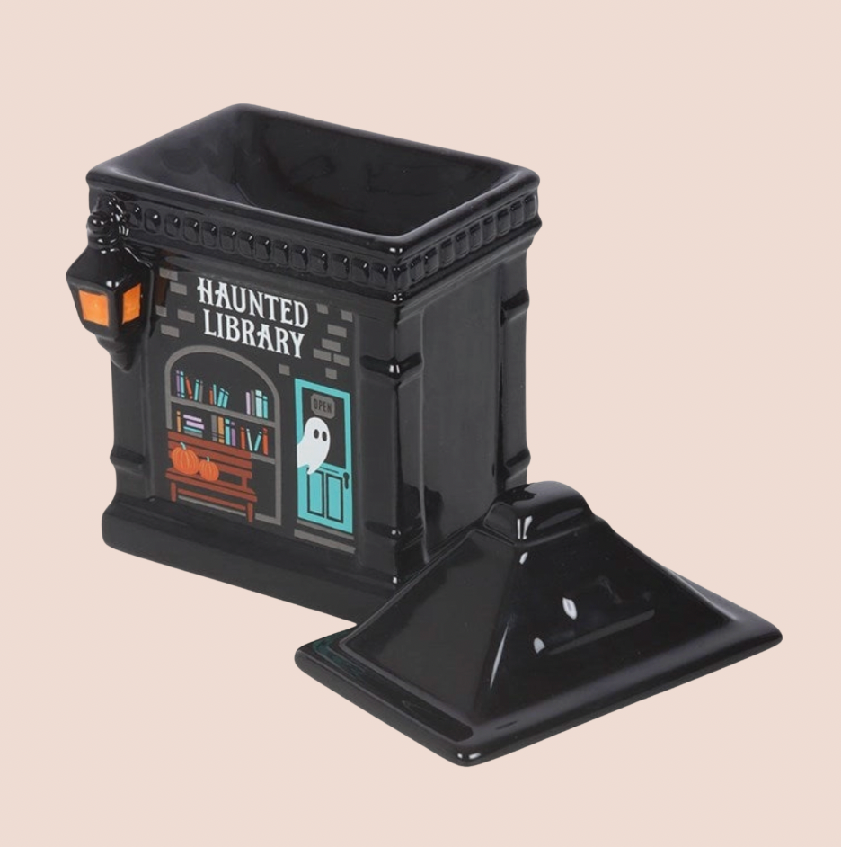 Haunted Library Ceramic Oil Burner & Wax Melt Warmer