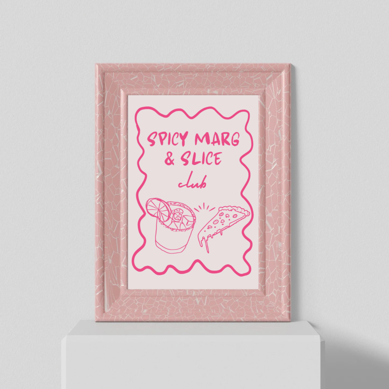 Spicy Margs Pizza Club A4 Print