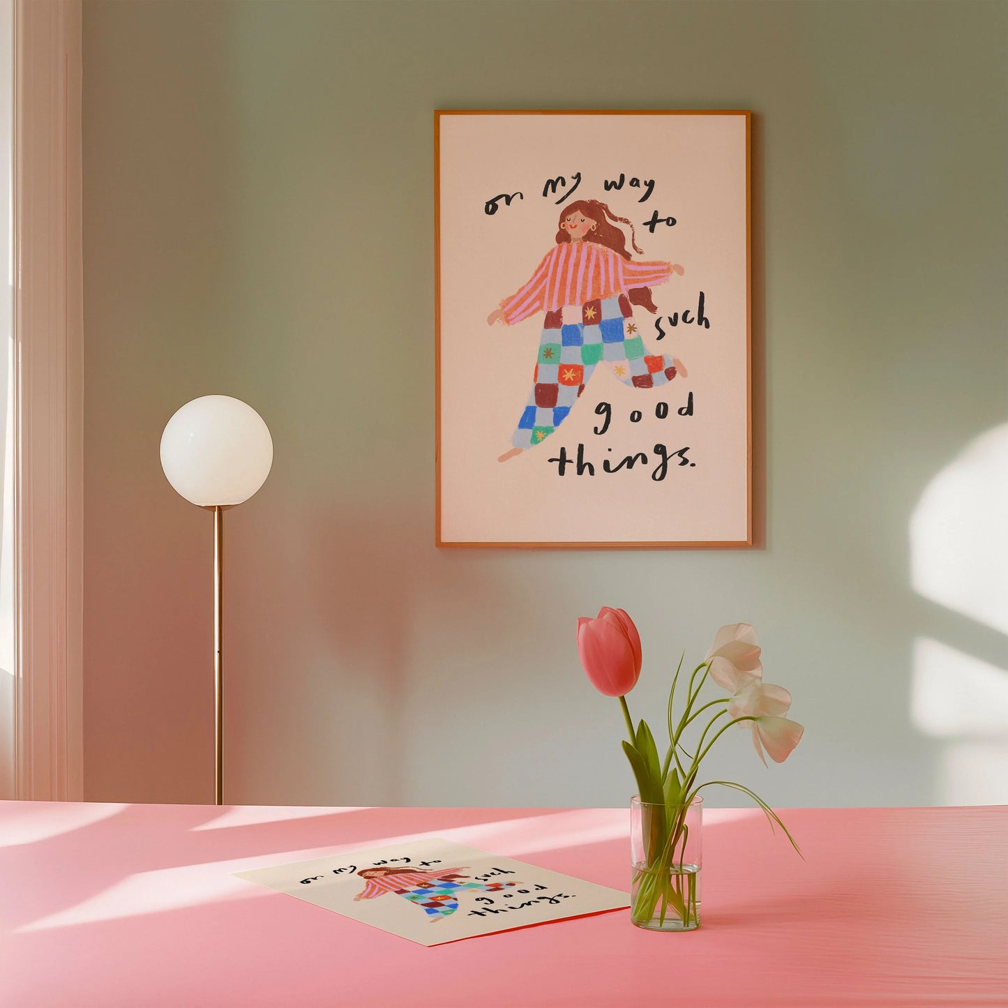 'On My Way To Such Good Things' A3 Print