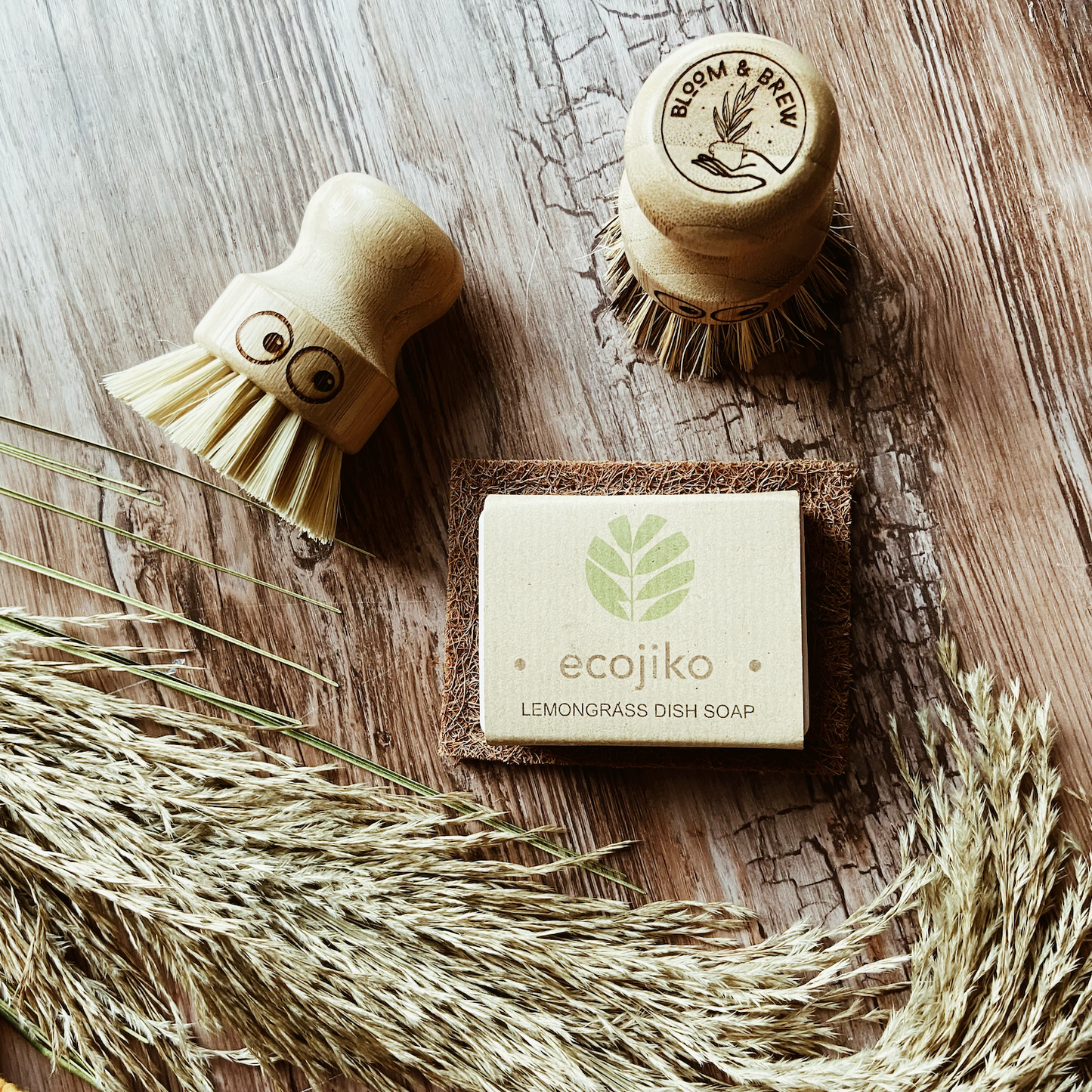 Bamboo Pot Scrubber (Soft Bristle)