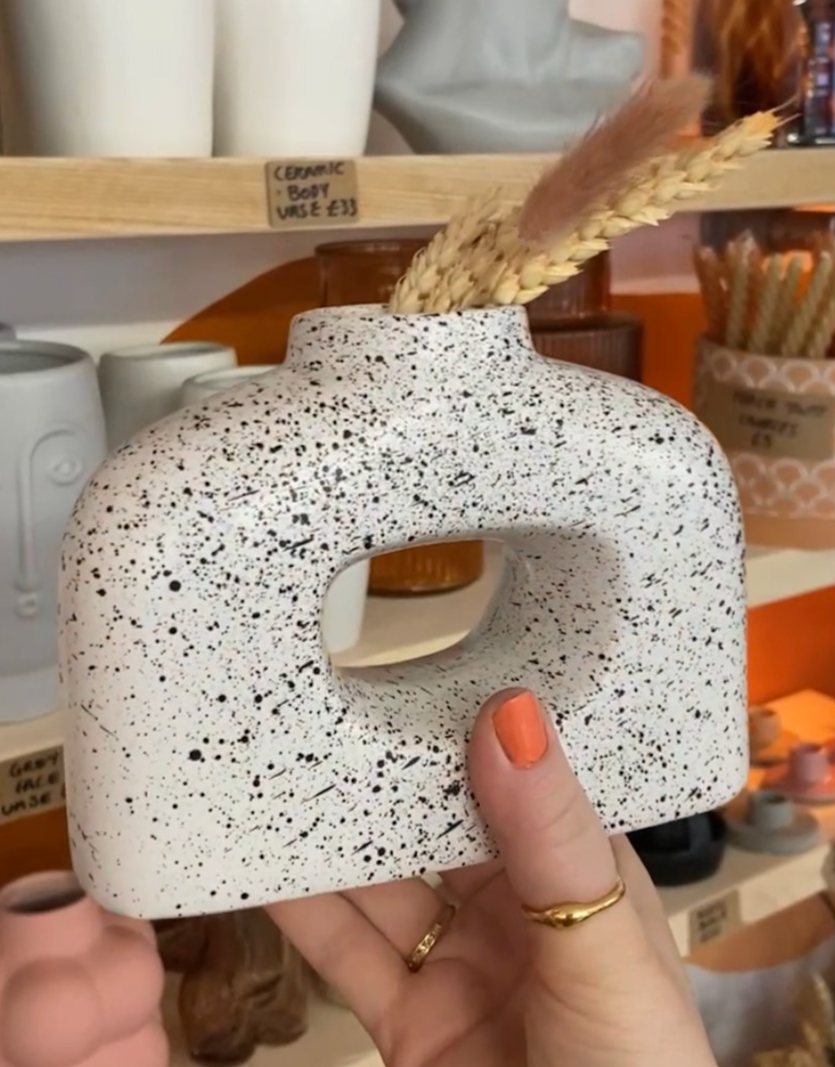 Hand Speckled Vase