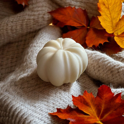 White Pumpkin Handmade Candle