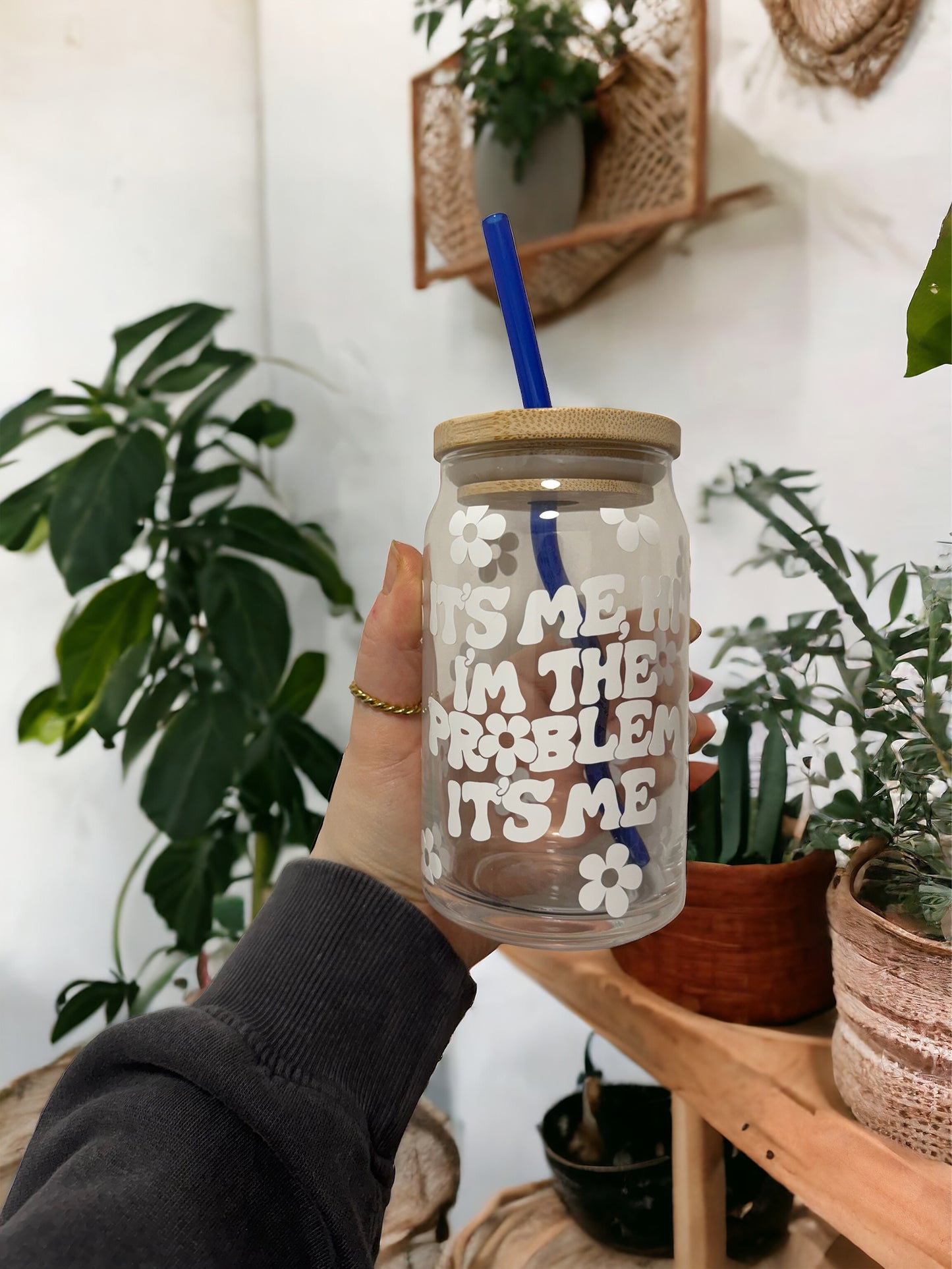 Anti Hero Iced Coffee/ Smoothie Glass