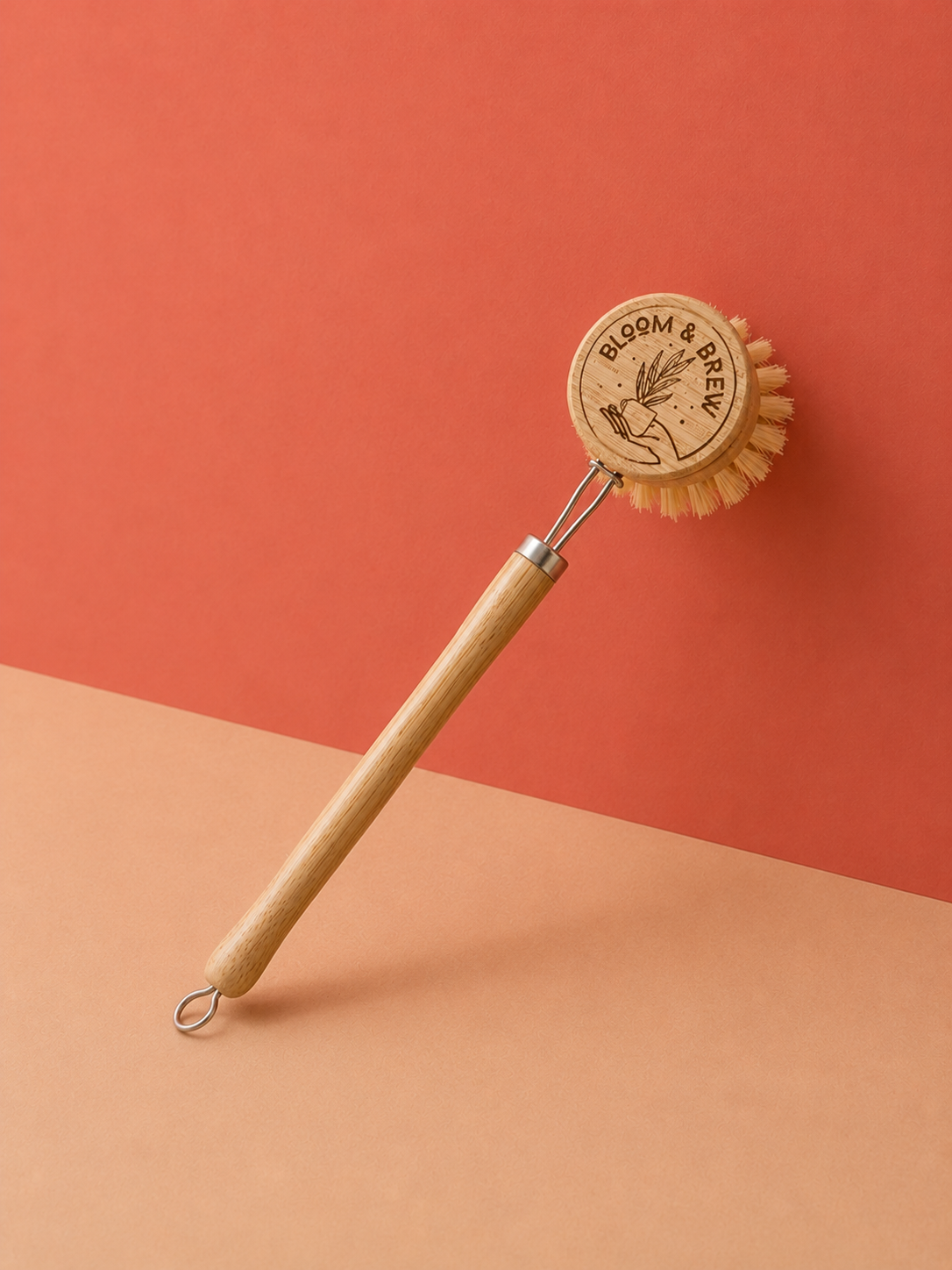 Long Handled Bamboo Dish Brush