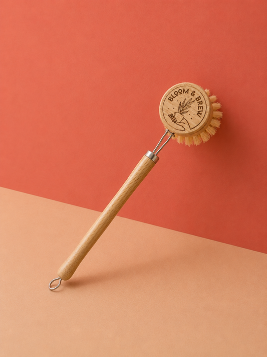 Long Handled Bamboo Dish Brush
