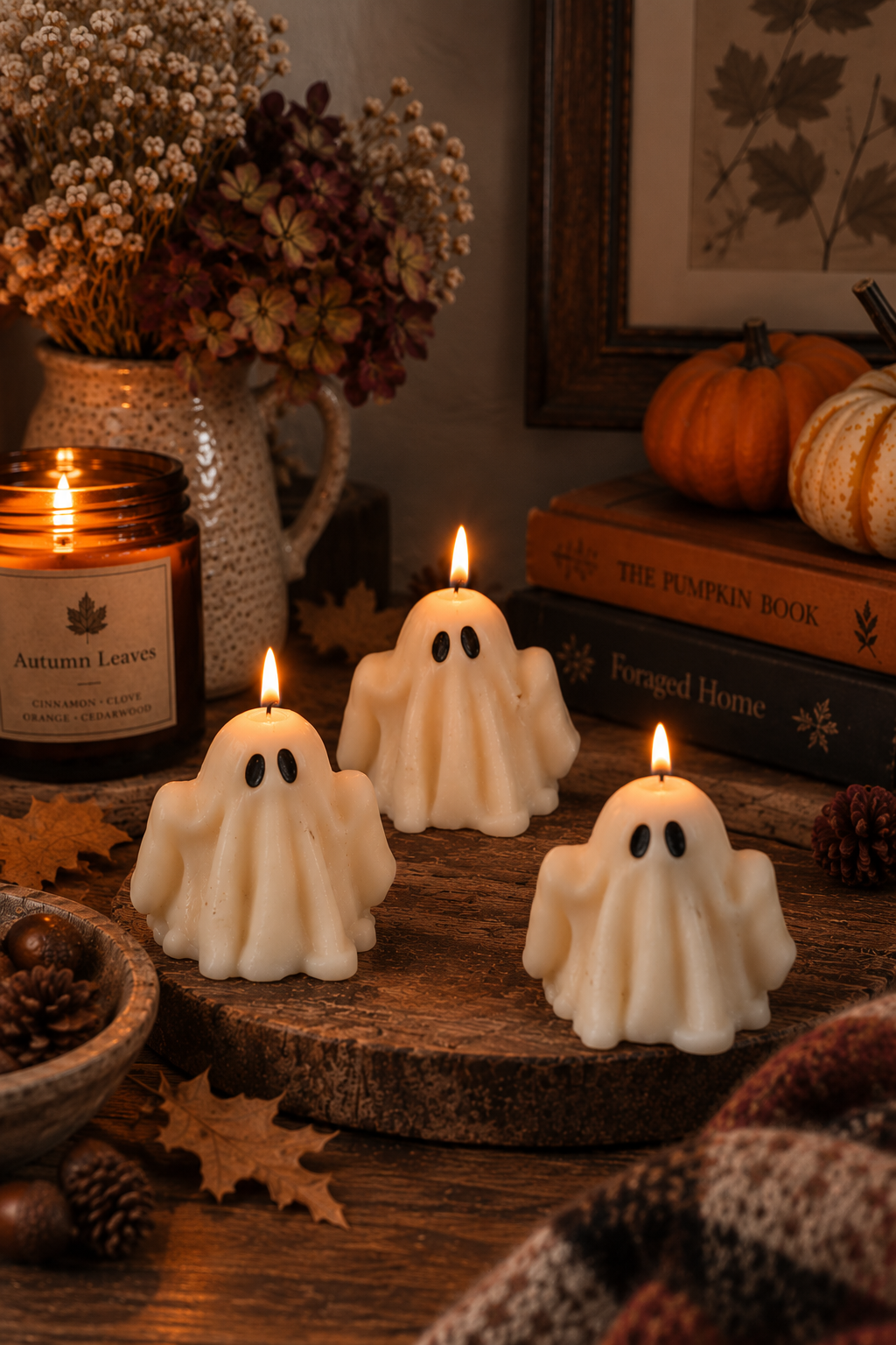 Handmade Soy Wax Ghost Candle