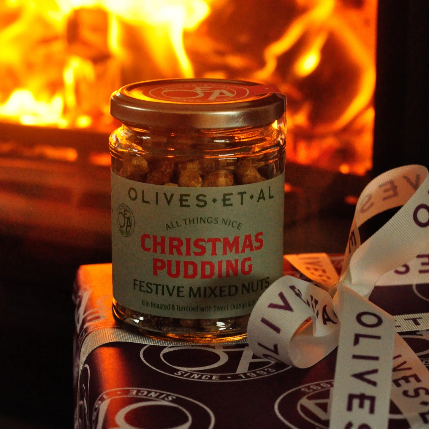 Christmas Pudding Nut Mix Jar 150g