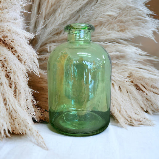 Green Recycled Glass Bottle Vase