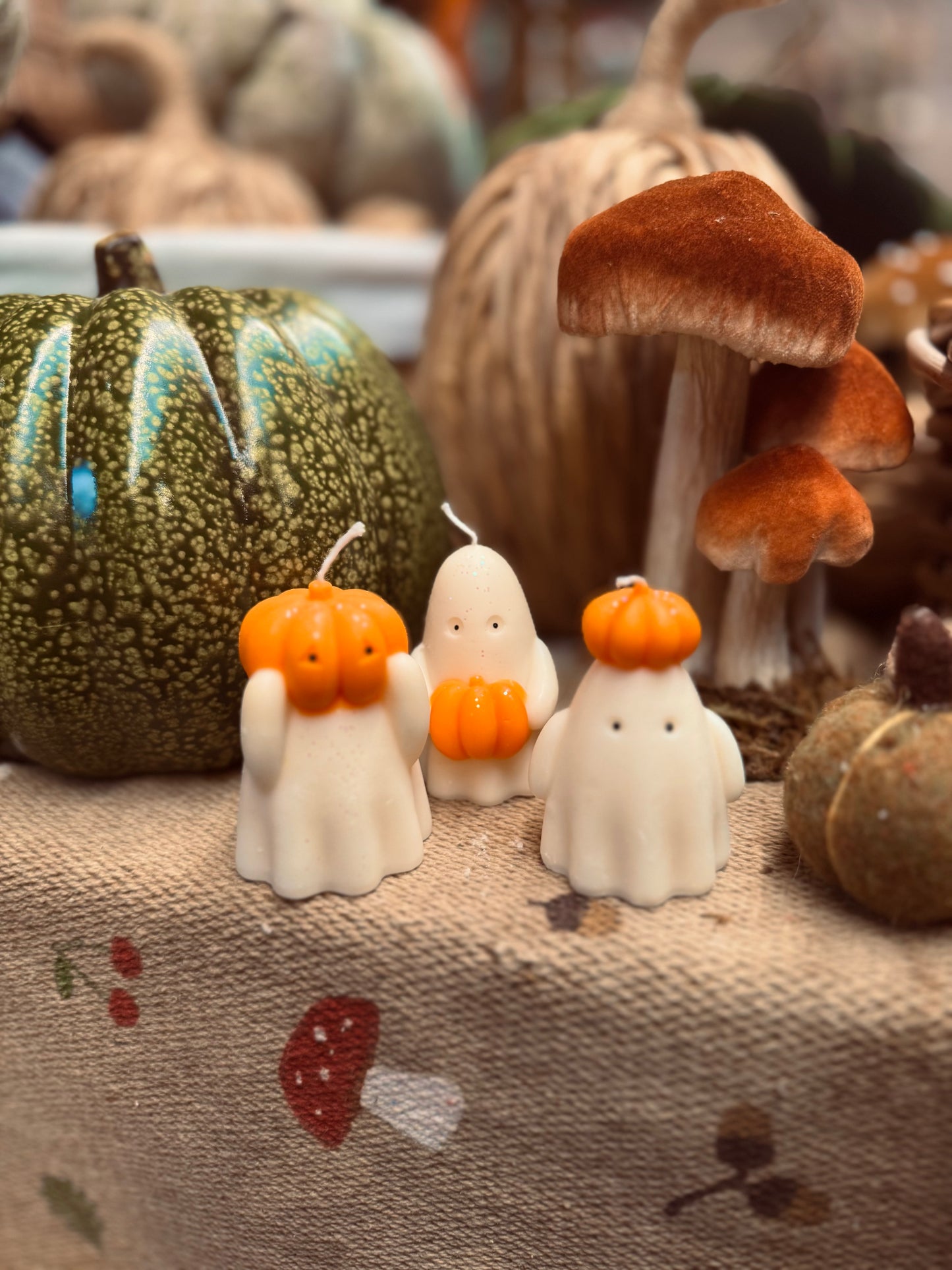 Ghost Pumpkin Candles