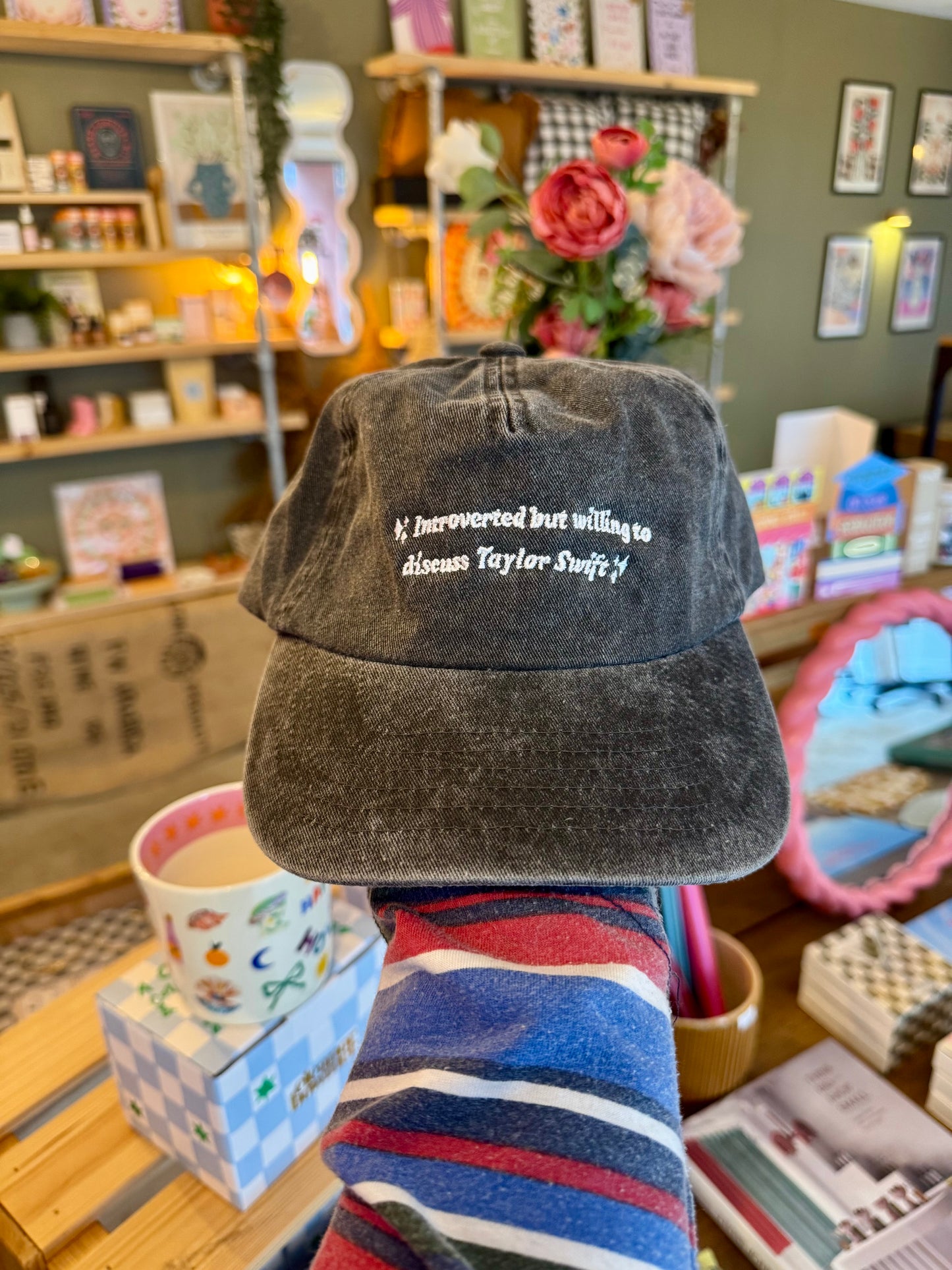 'Introverted But Willing To Discuss Taylor Swift' 5 Panel Cotton Cap
