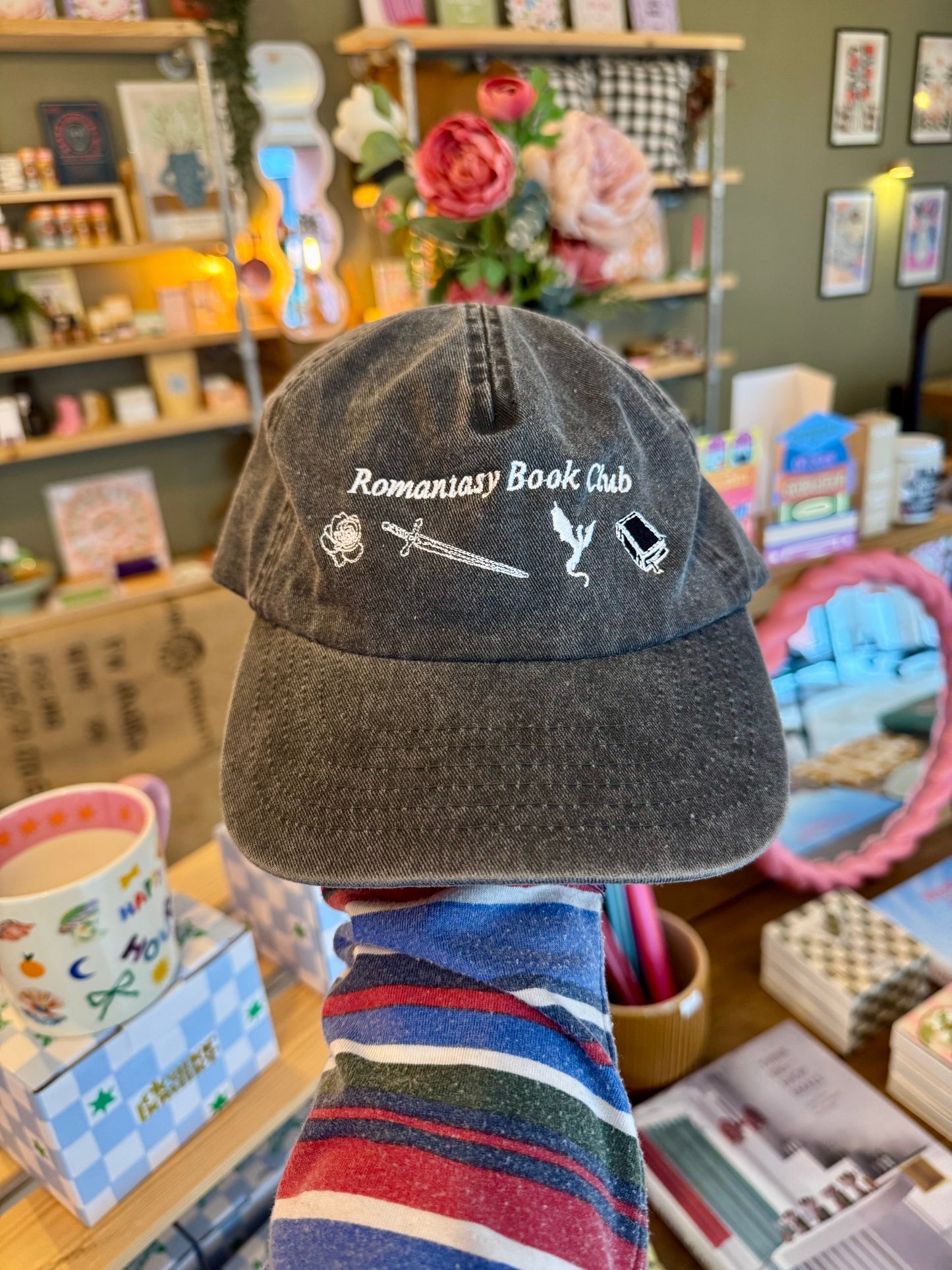 'Romantasy Book Club' Bookish 5 Panel Cotton Cap