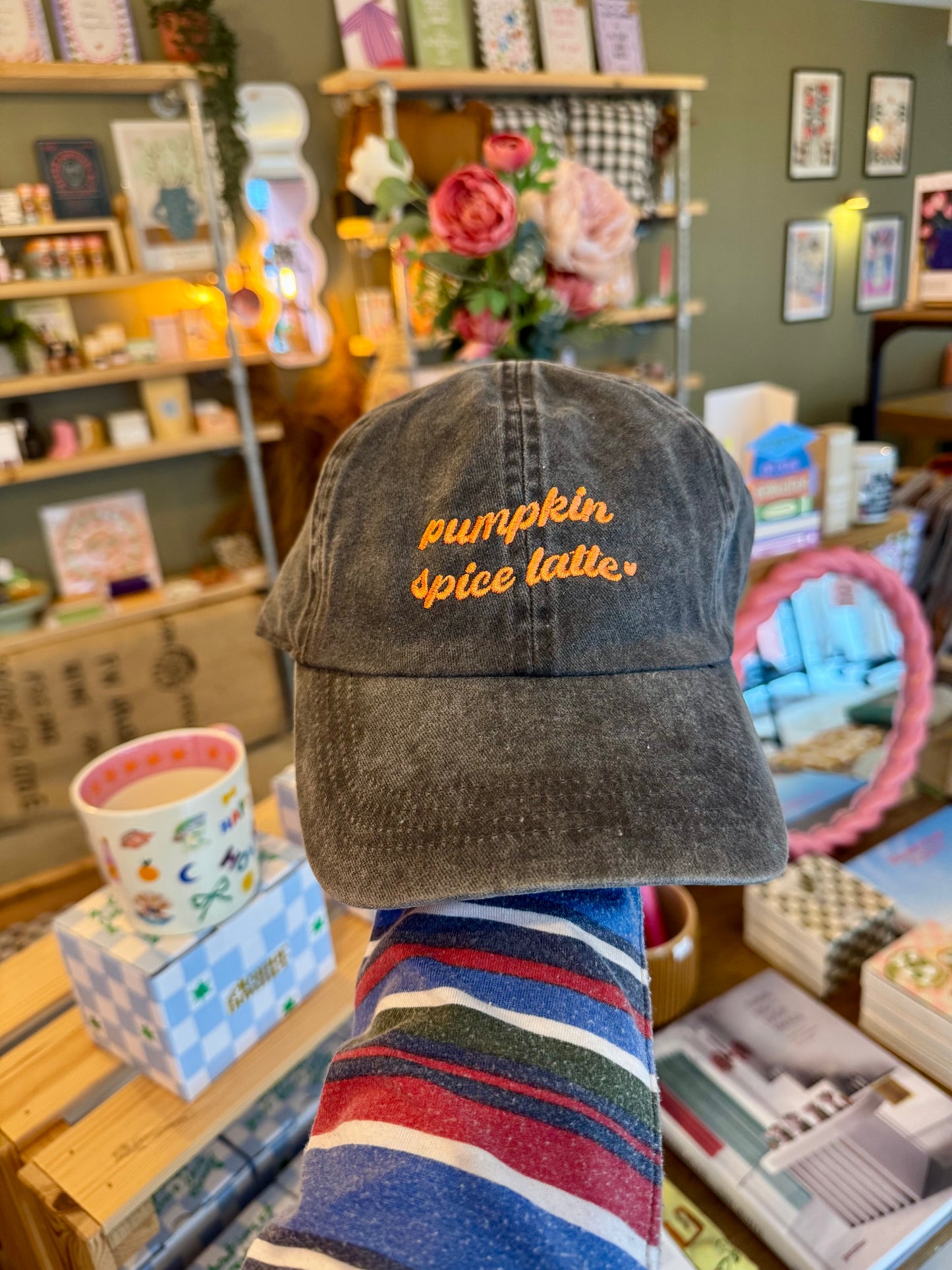 'Pumpkin Spice Latte' 5 Panel Cotton Cap