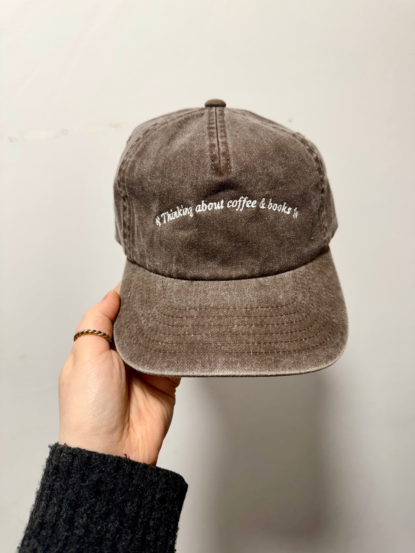 Thinking About Coffee & Books Cap