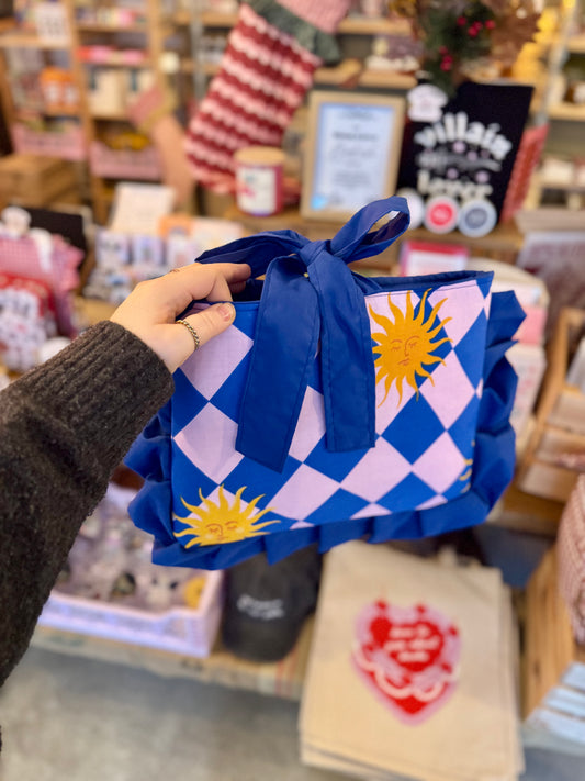 Blue Pink Celestial Sun Handmade Kindle/Ipad/Laptop Bag