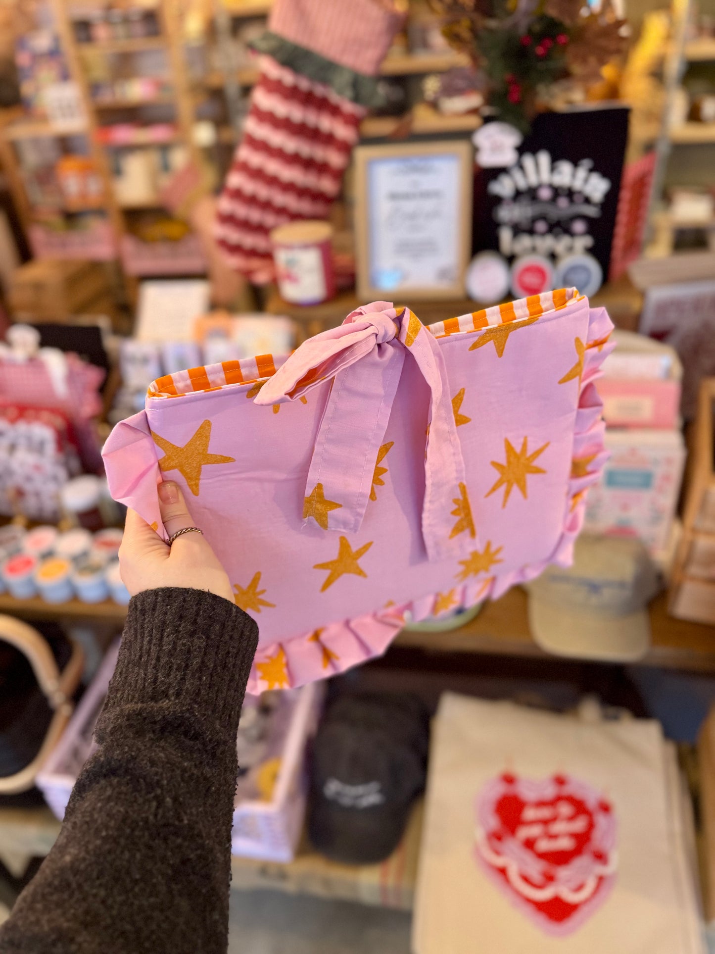 Stars On Pink Handmade Kindle/Ipad/Laptop Bag