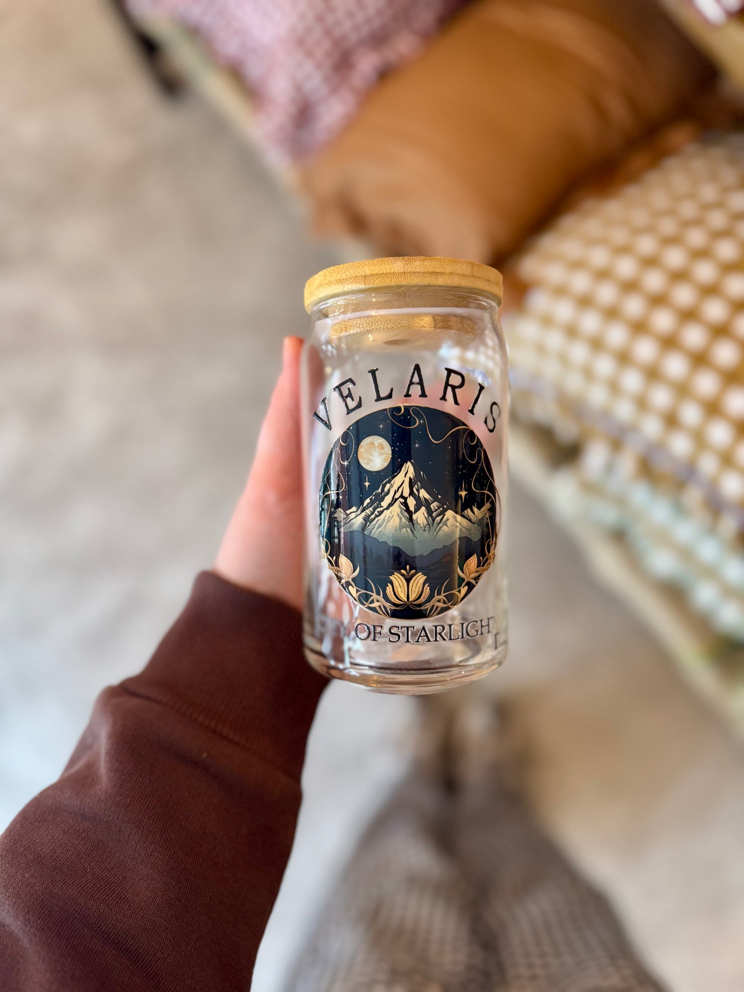 ACOTAR Velaris City Of Starlight Iced Coffee Glass 16oz