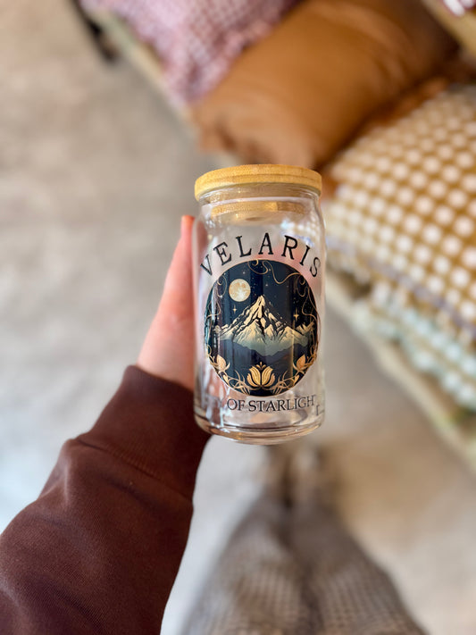 ACOTAR Velaris Iced Coffee Glass 16oz