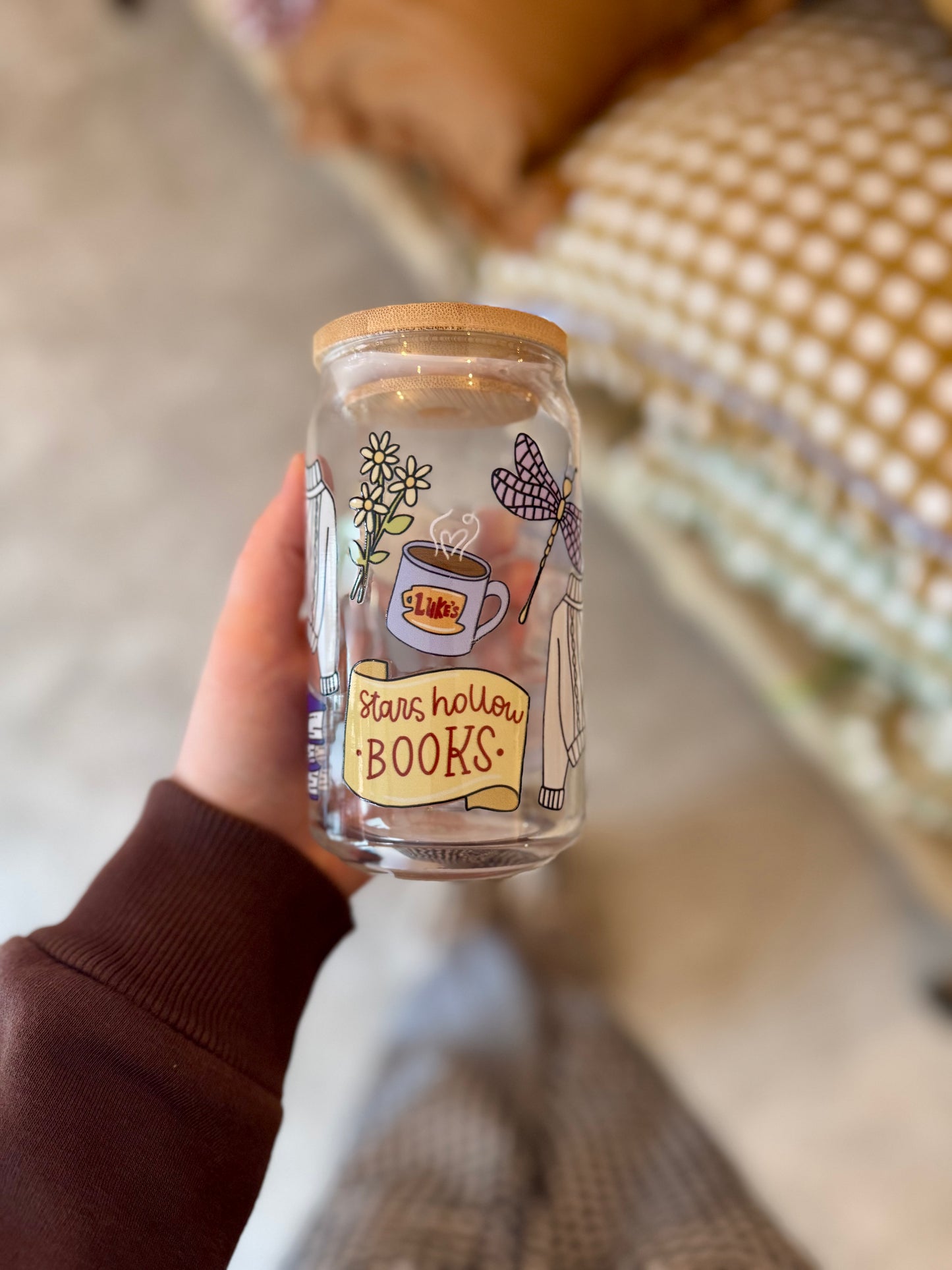 Gilmore Girls Iced Coffee Glass 16oz