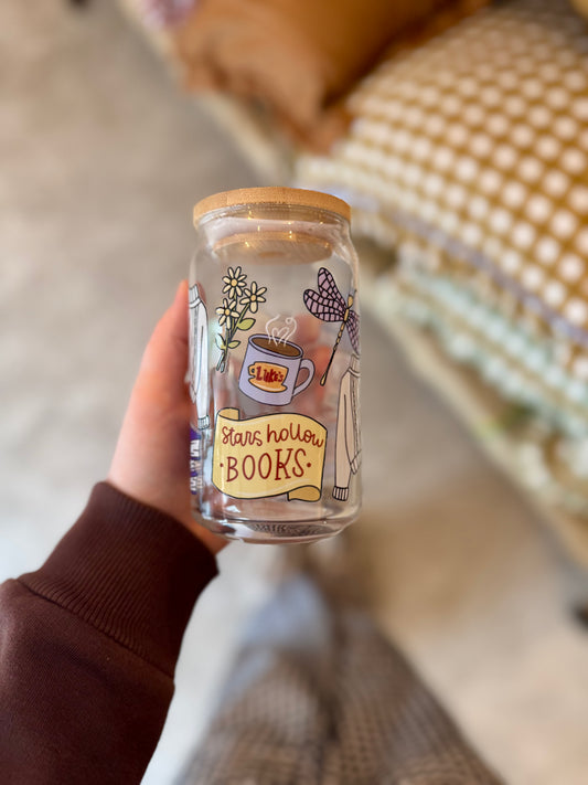 Stars Hollow Books Gilmore Girls Iced Coffee Glass 16oz