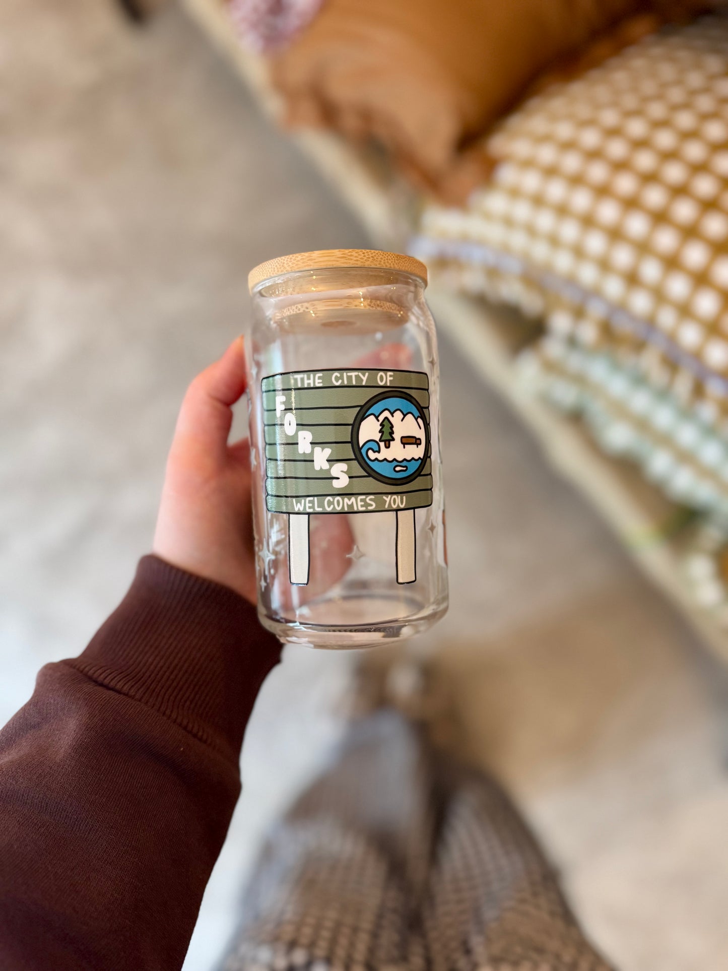 Twilight Iced Coffee Glass 16oz