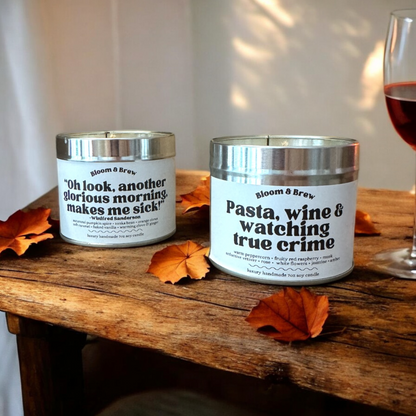 Pasta, Wine & True Crime Candle