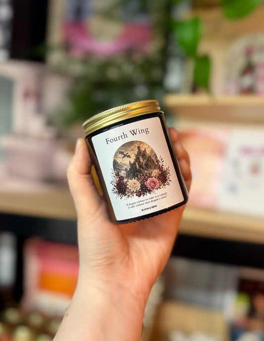 NEW Fourth Wing Bookish Candle