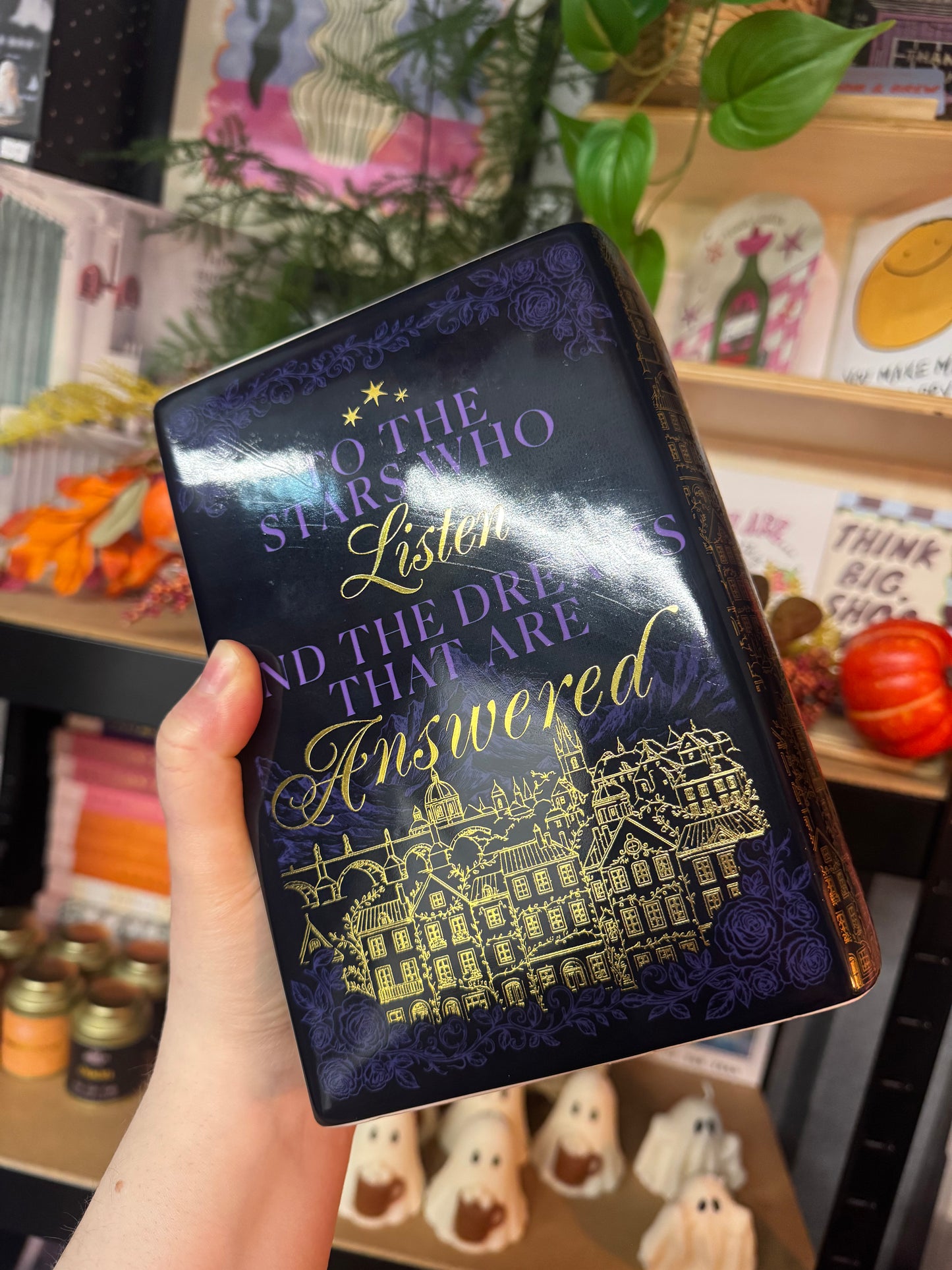 Imperfect Velaris Night Court ACOTAR Ceramic Book Vase