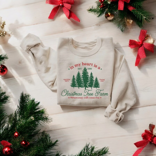 Taylor Swift Christmas Tree Farm Sweater in L